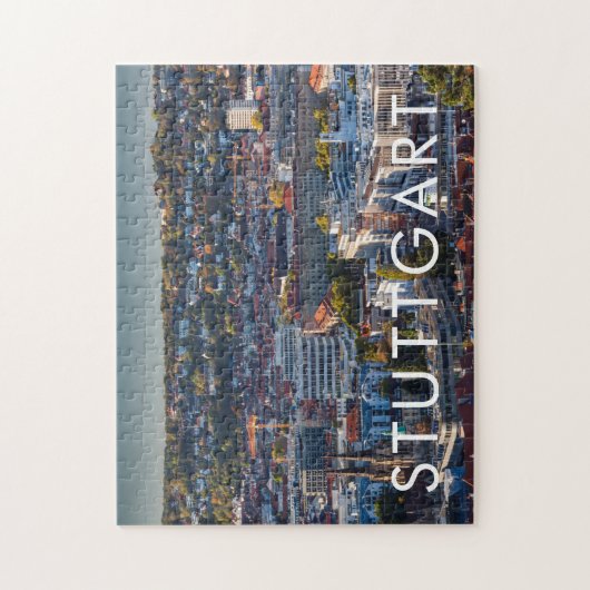 Verhoogd Uitzicht van Stuttgart Legpuzzel (Verticaal)