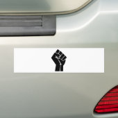 Verhoogd vuist/zwart energiesymbool bumpersticker (Op auto)