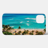Verhoogd zicht op Waikiki Beach Scene, Honolulu 2 Case-Mate iPhone Case (Achterkant (horizontaal))