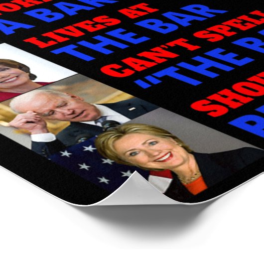 Verhoogde bar Harris heeft de bar gefaald Poster (Hoek)