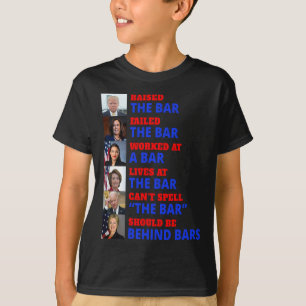 Verhoogde bar Harris heeft de bar gefaald T-shirt