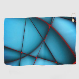 Verhoogde blauwe inktvlekken zonder rode puntstukj golfhanddoek