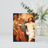 Verhoogde Christus naar boven Briefkaart (Staand voorkant)