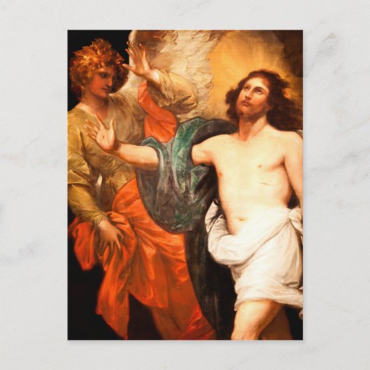 Verhoogde Christus naar boven Briefkaart (Voorkant)