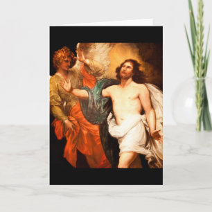 Verhoogde Christus naar boven Feestdagen Kaart