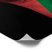 Verhoogde 'Clenched Fist' met Palestijnse vlag Poster (Hoek)