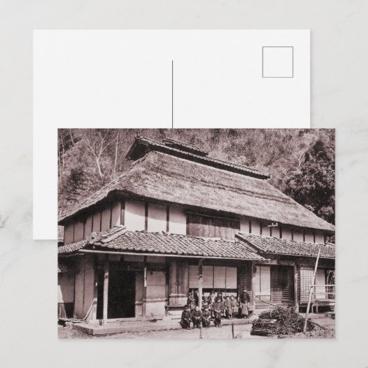 Verhoogde dakboerderij van Mimasaka Briefkaart (Voorkant / Achterkant)