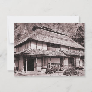 Verhoogde dakboerderij van Mimasaka Briefkaart