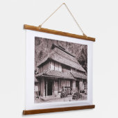 Verhoogde dakboerderij van Mimasaka Hangend Wandkleed (Gebogen)