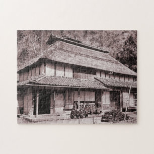 Verhoogde dakboerderij van Mimasaka Legpuzzel