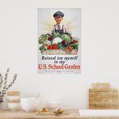 Verhoogde 'Em Myself in My U.S. School Garden - 19 Poster (Keuken)