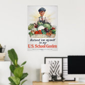 Verhoogde 'Em Myself in My U.S. School Garden - 19 Poster (Thuiskantoor)