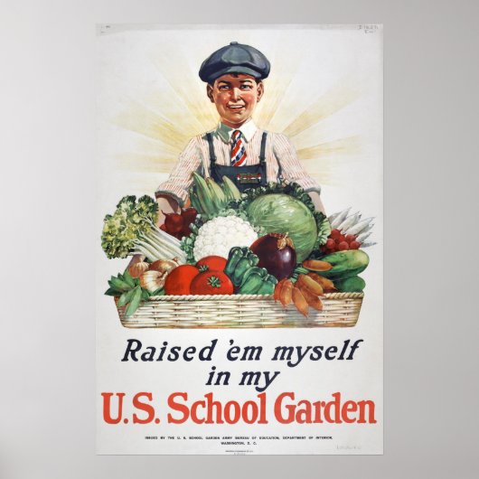 Verhoogde 'Em Myself in My U.S. School Garden - 19 Poster (Voorkant)