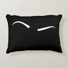 Verhoogde eyebrow (wit) accent kussen