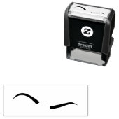 Verhoogde eyebrow (zwart)  zelfinktende stempel (In situ)