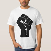 Verhoogde geslepen vuist t-shirt (Voorkant)