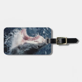 Verhoogde haaienmond open bagagelabel (Voorkant horizontaal)