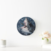 Verhoogde haaienmond open ronde klok (Huis)