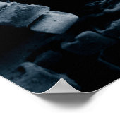 Verhoogde hexagonale Dendrietsnowflake Poster (Hoek)