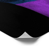 Verhoogde knelpunt met Gay Pride Rainbow-vlag Poster (Hoek)