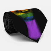 Verhoogde knelpunt met Gay Pride Rainbow-vlag Stropdas (Opgerold)