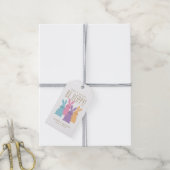 Verhoogde pakketten Pasen Cadeaulabel (Met Touw)