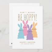 Verhoogde pakketten Pasen Feestdagenkaart (Voorkant / Achterkant)