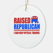 Verhoogde Republikein. Ik kan mezelf helpen. Keramisch Ornament (Links)