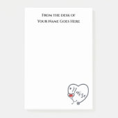 Verhoogde rode hartslag Wit Post-it® Notes (Voorkant)