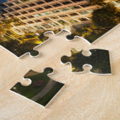 Verhoogde skyline van Brickell Key Legpuzzel (Zijkant)