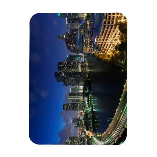 Verhoogde skyline van Brickell Key Magneet (Verticaal)