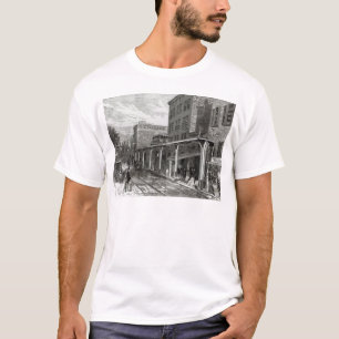 Verhoogde spoorweg in Greenwich Street, New York T-shirt