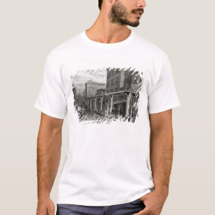 Verhoogde spoorweg in Greenwich Street, New York T-shirt