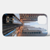 Verhoogde spoorweg in het centrum van Chicago over Case-Mate iPhone Case (Achterkant (horizontaal))