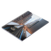 Verhoogde spoorweg in het centrum van Chicago over Notitieboek (Linkerzijde)