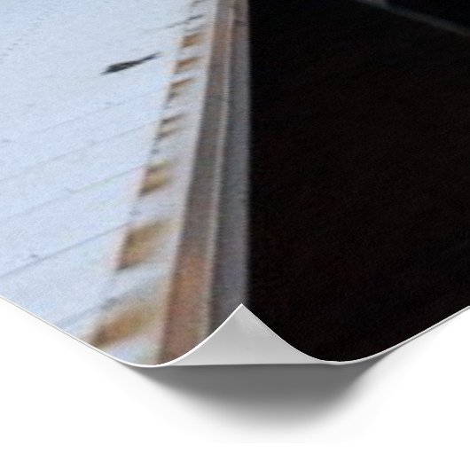 Verhoogde spoorweg in het centrum van Chicago over Poster (Hoek)