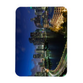 Verhoogde stadshemelijn vanaf Brickell Key Magneet (Verticaal)