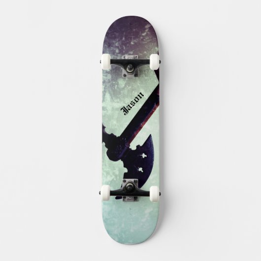 Verhoogde strijdbijl persoonlijk skateboard (Voorkant)