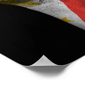 Verhoogde uitgelijnde vuist met Filippijnse vlag Poster (Hoek)