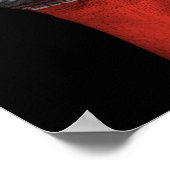 Verhoogde uitgelijnde vuist met Iraanse vlag Poster (Hoek)