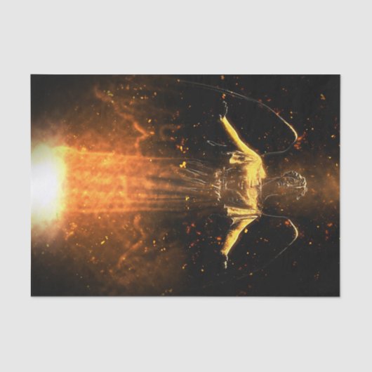 Verhoogde vlammen tissuepapier (Voorkant)