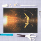 Verhoogde vlammen tissuepapier (Craft)