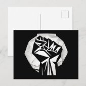 VERHOOGDE VUIST SERIE - origami badge Briefkaart (Voorkant / Achterkant)