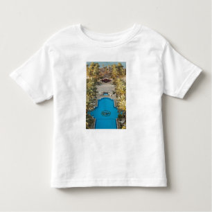 Verhoogde zwembad van het uitzicht Herods Palace H Kinder Shirts