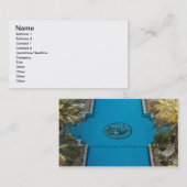 Verhoogde zwembad van het uitzicht Herods Palace H Visitekaartje (Voorkant / Achterkant)