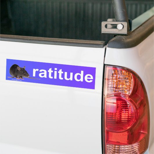 verhouding bumpersticker (Op Truck)