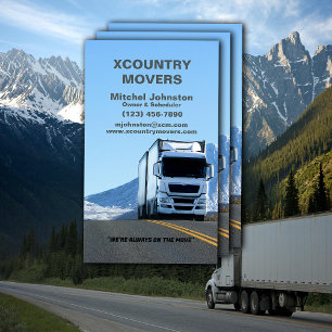 Verhuis- en opslagbedrijf visitekaartje