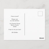 Verhuisaankondiging Adres Kleurrijk Appartement Briefkaart (Achterkant)