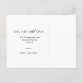  verhuisaankondiging // Luchtpost Blauwgroen Aankondigingskaart (Achterkant)