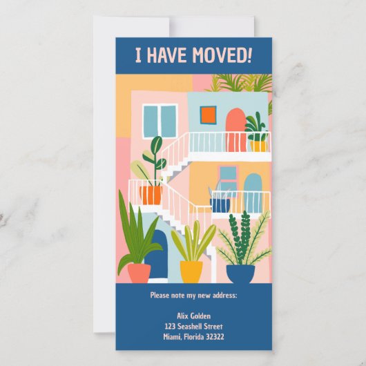 Verhuisaankondiging Nieuw appartement boomvrije Ka Save The Date (Voorkant)